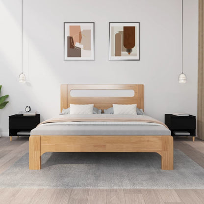 Comodini 2 pz Neri 50x46x50 cm in Legno Multistrato - homemem39