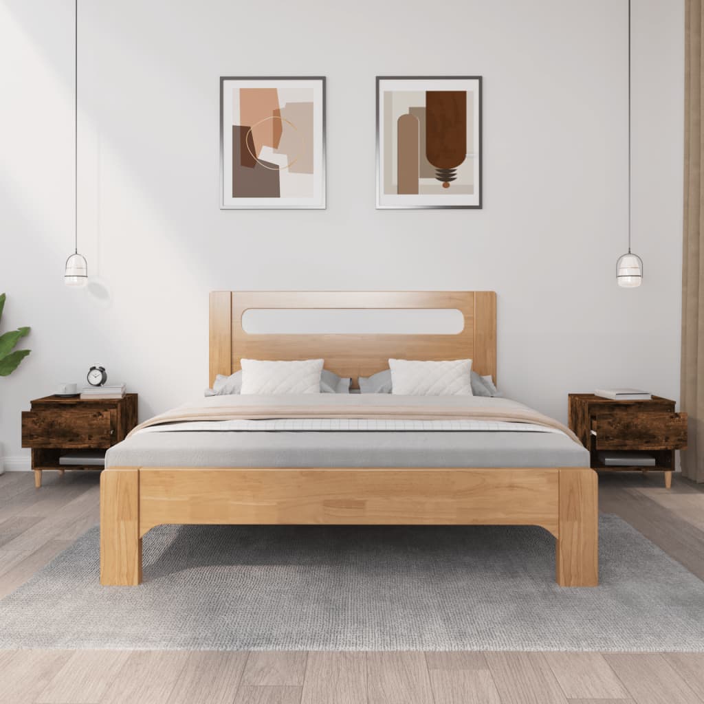 Comodini 2 pz Rovere Fumo 50x46x50 cm in Legno Multistrato - homemem39