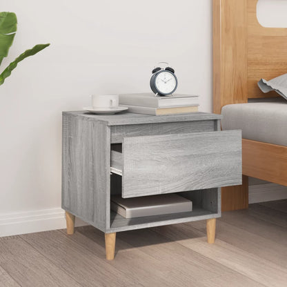 Comodino Grigio Sonoma 50x46x50 cm in Legno Multistrato - homemem39