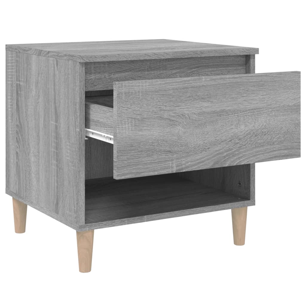 Comodino Grigio Sonoma 50x46x50 cm in Legno Multistrato - homemem39