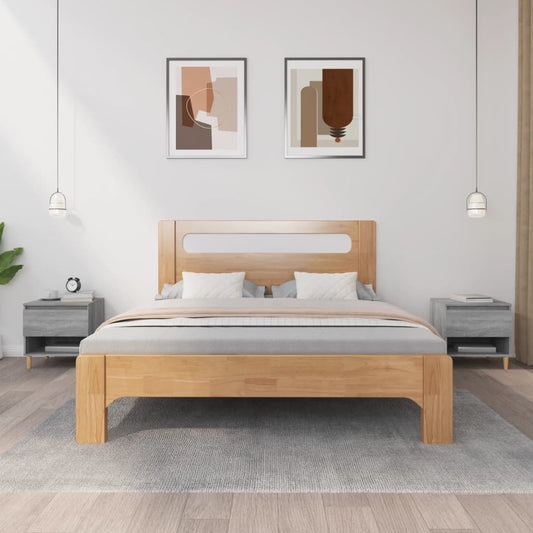 Comodini 2 pz Grigio Sonoma 50x46x50 cm in Legno Multistrato - homemem39