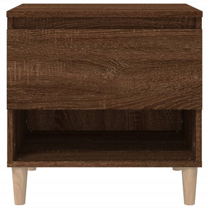 Comodino Rovere Marrone 50x46x50 cm in Legno Multistrato - homemem39