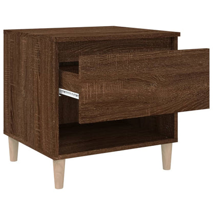 Comodino Rovere Marrone 50x46x50 cm in Legno Multistrato - homemem39