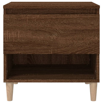 Comodini 2 pz Rovere Marrone 50x46x50 cm in Legno Multistrato - homemem39