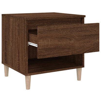 Comodini 2 pz Rovere Marrone 50x46x50 cm in Legno Multistrato - homemem39
