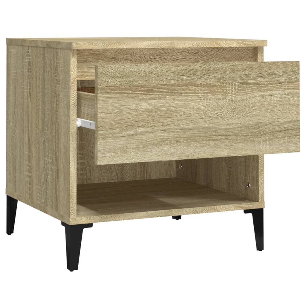 Tavolini 2pz Rovere Sonoma 50x46x50 cm in Legno Multistrato - homemem39