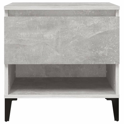 Tavolino Grigio Cemento 50x46x50 cm in Legno Multistrato - homemem39