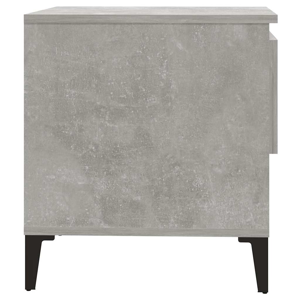 Tavolini 2pz Grigio Cemento 50x46x50 cm in Legno Multistrato