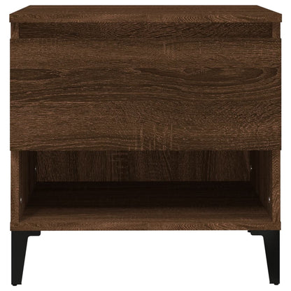 Tavolino Rovere Marrone 50x46x50 cm in Legno Multistrato - homemem39