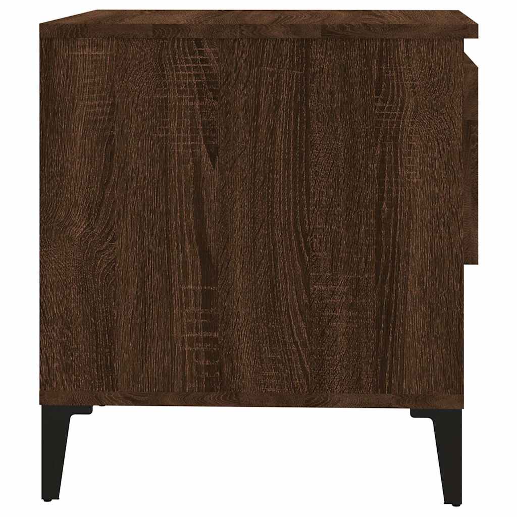 Tavolino Rovere Marrone 50x46x50 cm in Legno Multistrato