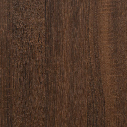 Tavolino Rovere Marrone 50x46x50 cm in Legno Multistrato - homemem39