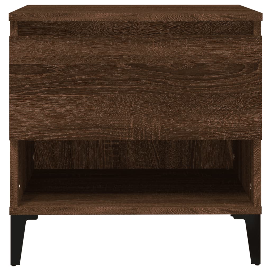 Tavolini 2pz Rovere Marrone 50x46x50 cm in Legno Multistrato - homemem39