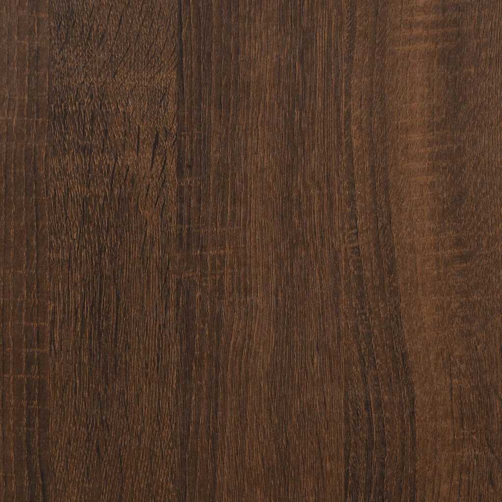 Tavolini 2pz Rovere Marrone 50x46x50 cm in Legno Multistrato