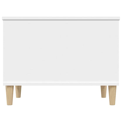 Tavolino da Salotto Bianco 60x44,5x45 cm in Legno Multistrato | homemem39