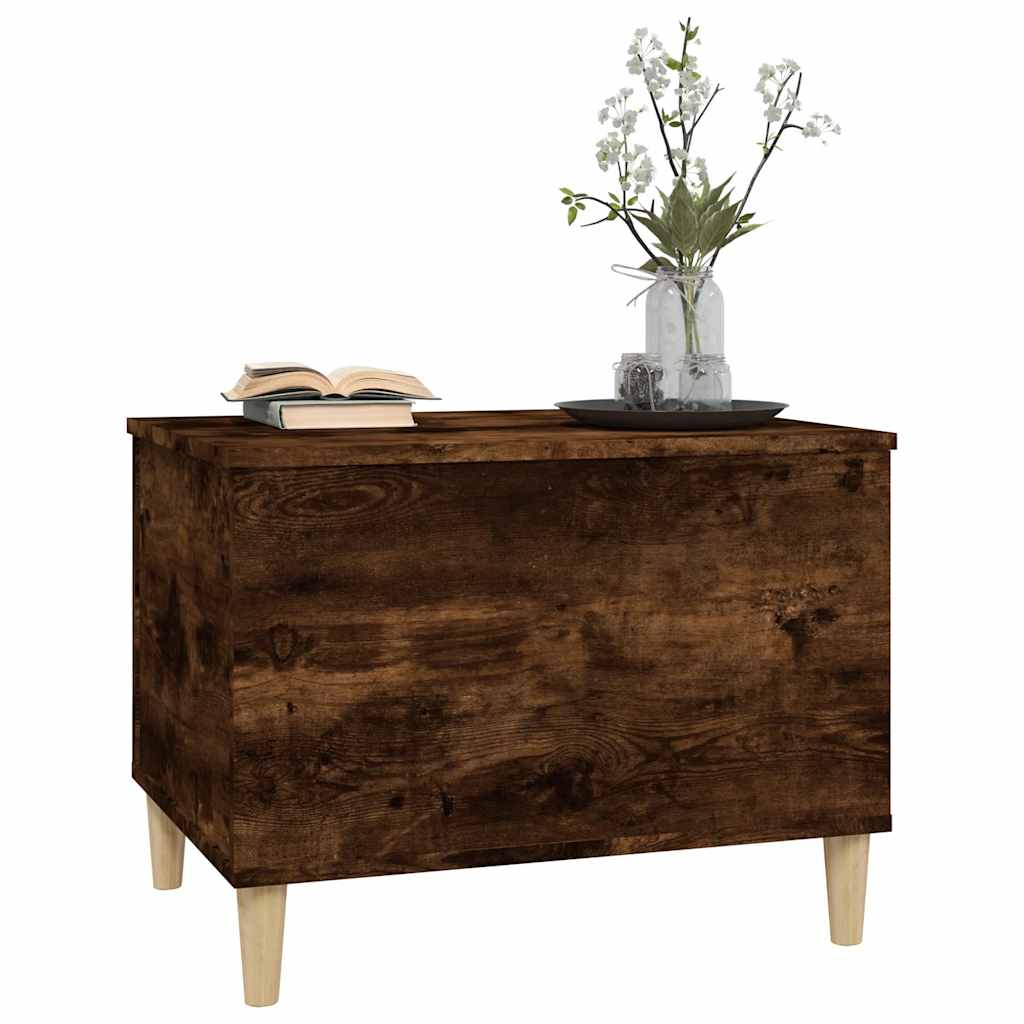 Tavolino da Salotto Rovere Fumo 60x44,5x45 cm Legno Multistrato | homemem39