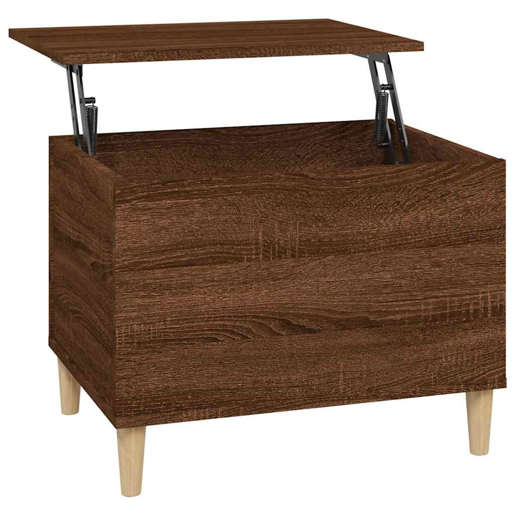 Tavolino Salotto Rovere Marrone 60x44,5x45 cm Legno Multistrato | homemem39