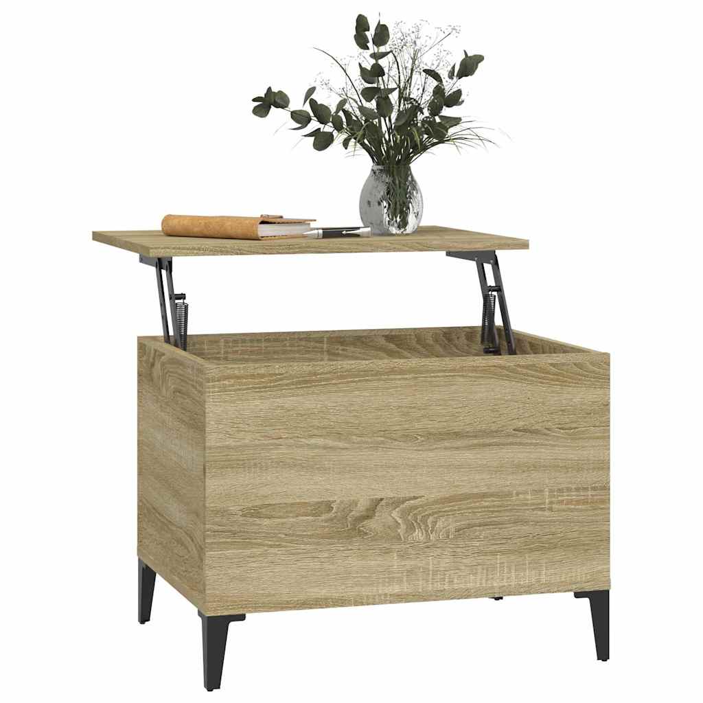 Tavolino Salotto Rovere Sonoma 60x44,5x45 cm Legno Multistrato | homemem39