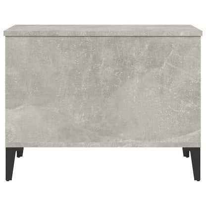 Tavolino Salotto Grigio Cemento 60x44,5x45 cm Legno Multistrato | homemem39