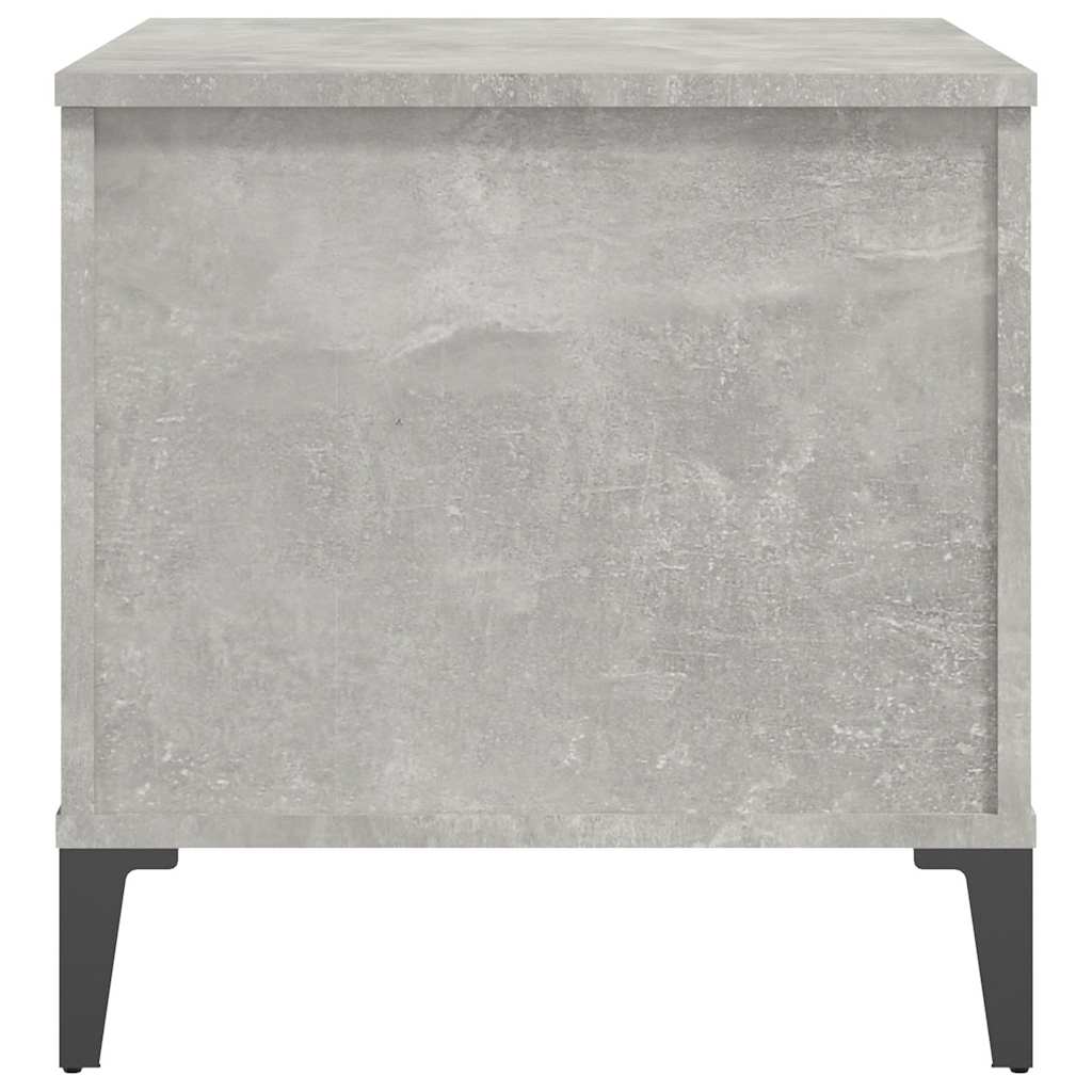 Tavolino Salotto Grigio Cemento 60x44,5x45 cm Legno Multistrato | homemem39