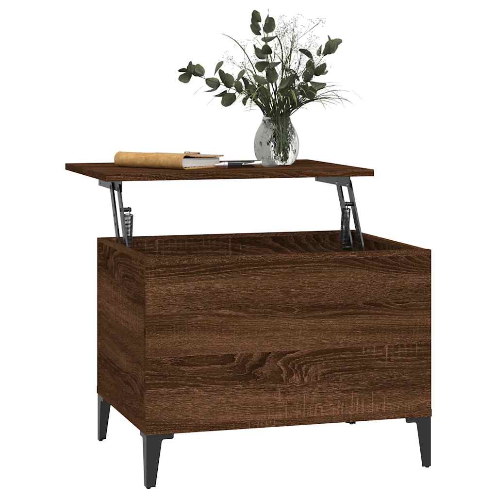 Tavolino Salotto Rovere Marrone 60x44,5x45 cm Legno Multistrato | homemem39