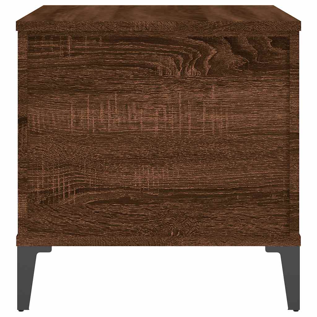 Tavolino Salotto Rovere Marrone 60x44,5x45 cm Legno Multistrato | homemem39