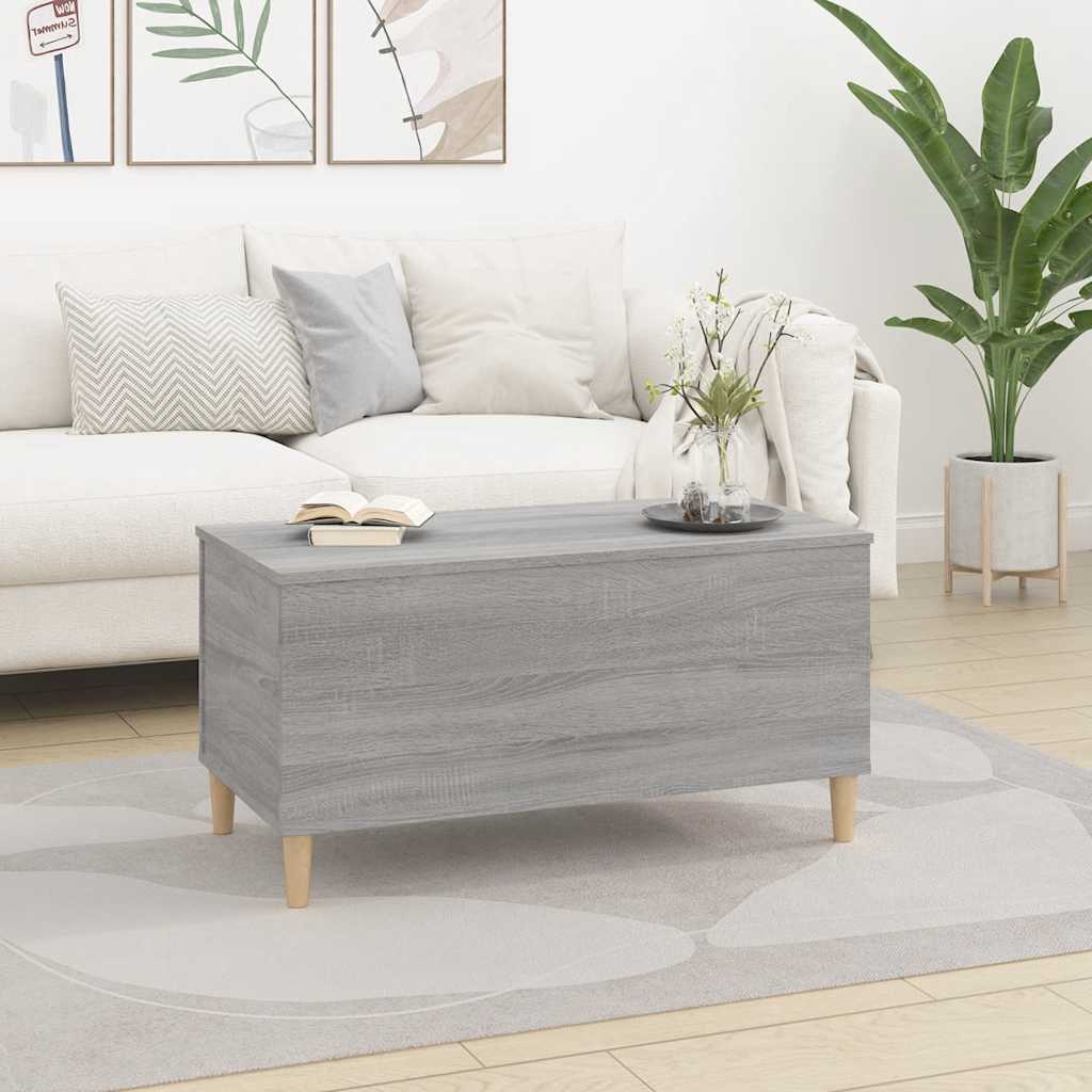 Tavolino Salotto Grigio Sonoma 90x44,5x45 cm Legno Multistrato | homemem39