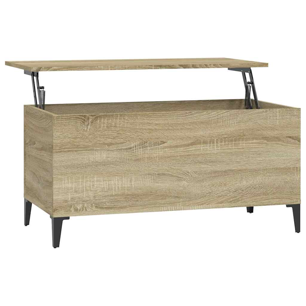 Tavolino Salotto Rovere Sonoma 90x44,5x45 cm Legno Multistrato | homemem39