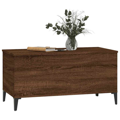 Tavolino Salotto Rovere Marrone 90x44,5x45 cm Legno Multistrato | homemem39