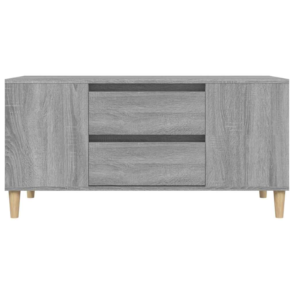 Mobile Porta TV Grigio Sonoma 102x44,5x50 cm Legno Multistrato - homemem39