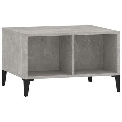 Tavolino Salotto Grigio Cemento 60x50x36,5 cm Legno Multistrato | homemem39