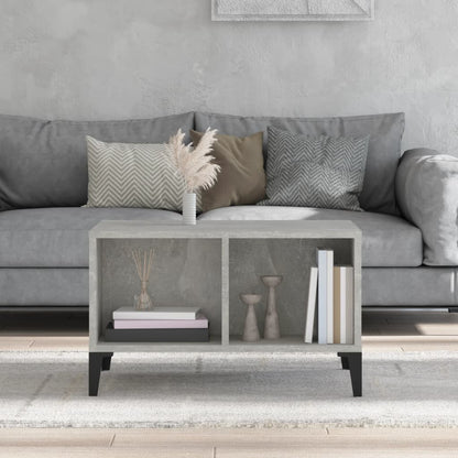 Tavolino Salotto Grigio Cemento 60x50x36,5 cm Legno Multistrato | homemem39