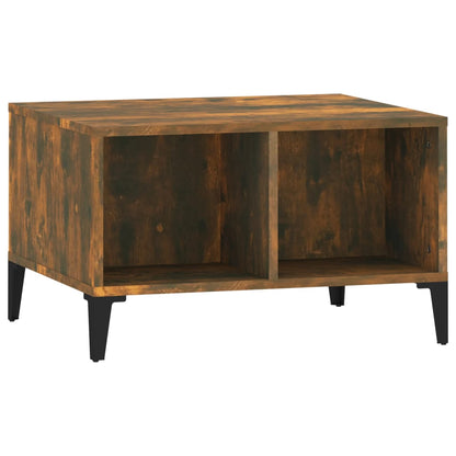 Tavolino da Salotto Rovere Fumo 60x50x36,5 cm Legno Multistrato | homemem39