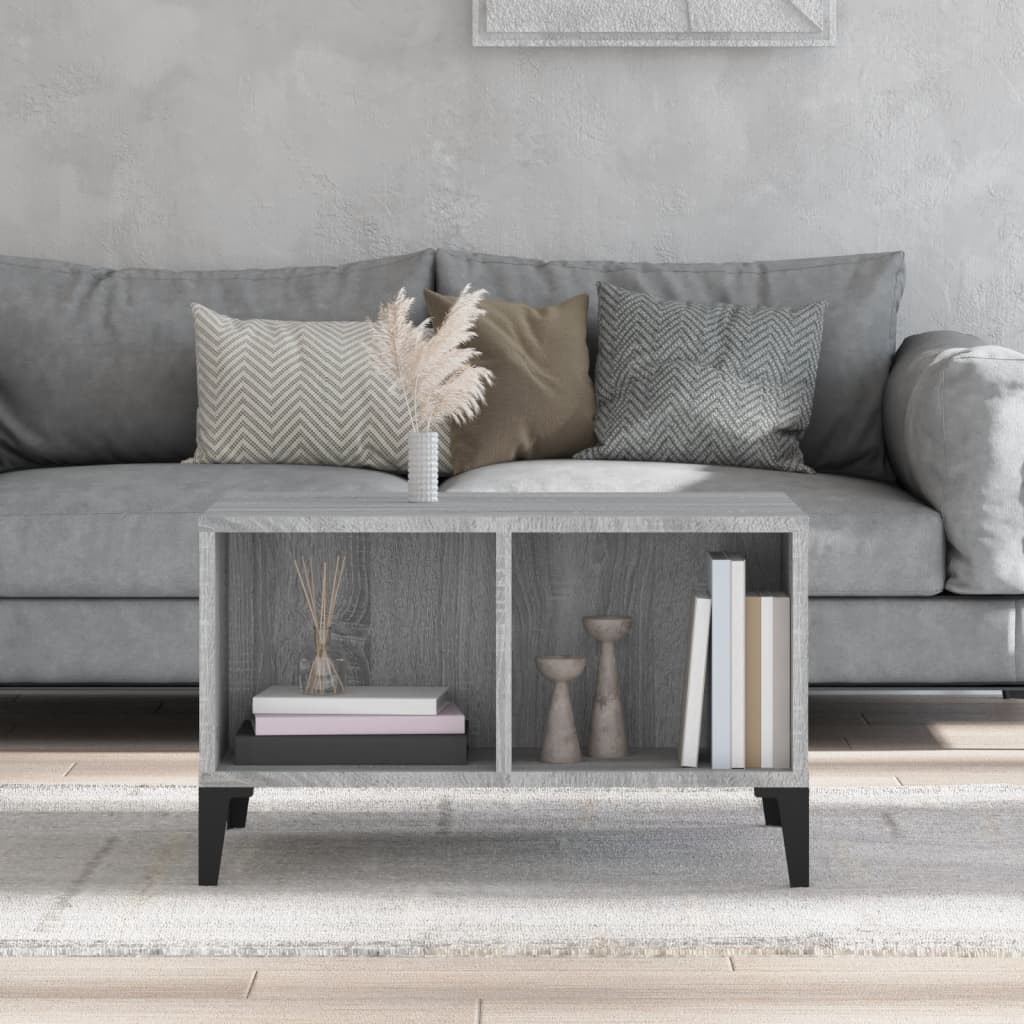 Tavolino da Salotto grigio sonoma 60x50x36,5 cm in Multistrato | homemem39