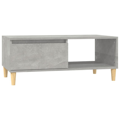 Tavolino Salotto Grigio Cemento 90x50x36,5 cm Legno Multistrato | homemem39