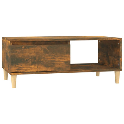 Tavolino da Salotto Rovere Fumo 90x50x36,5 cm Legno Multistrato | homemem39