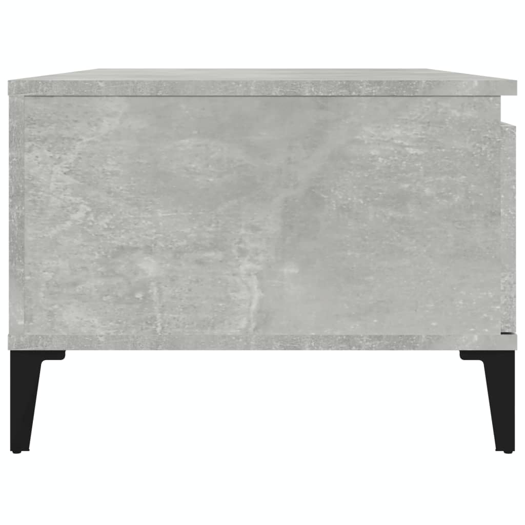 Tavolino Salotto Grigio Cemento 90x50x36,5 cm Legno Multistrato | homemem39
