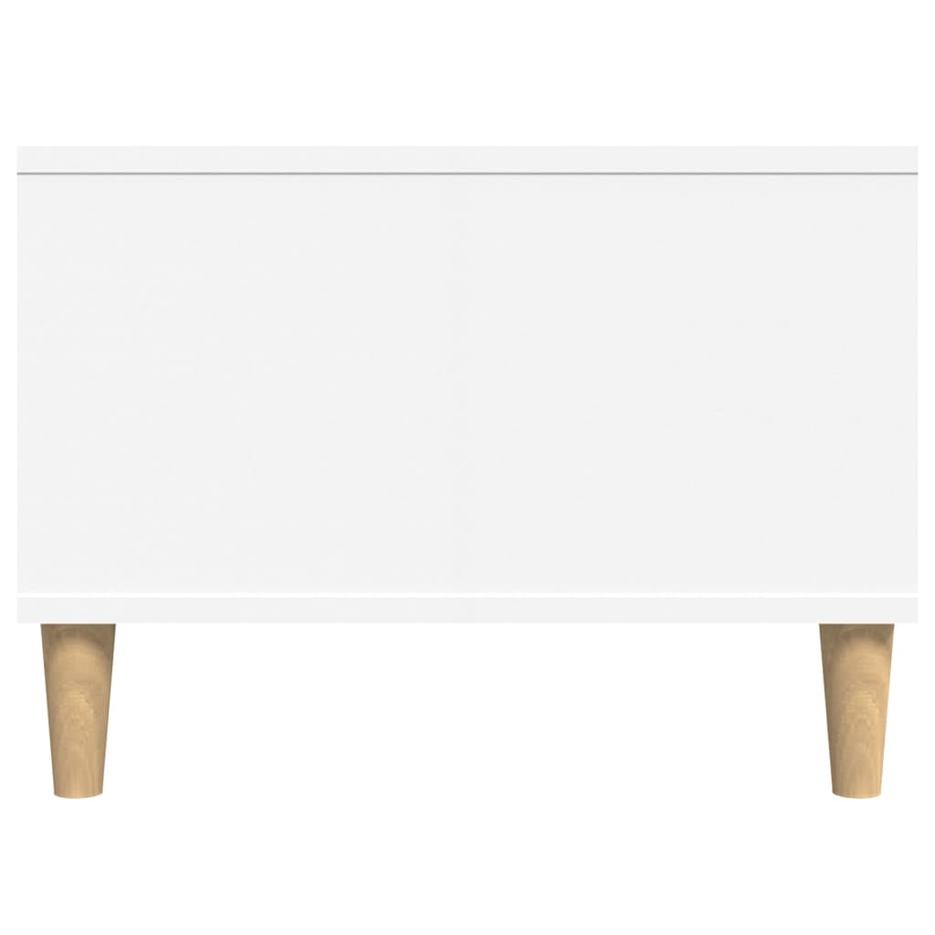 Tavolino da Salotto Bianco 90x50x36,5 cm in Legno Multistrato | homemem39