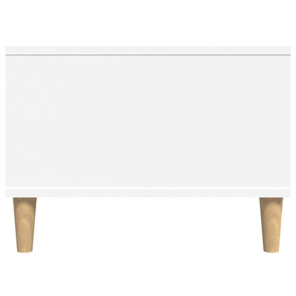 Tavolino da Salotto Bianco 90x50x36,5 cm in Legno Multistrato | homemem39