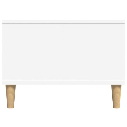 Tavolino da Salotto Bianco 90x50x36,5 cm in Legno Multistrato