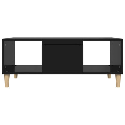 Tavolino da Salotto Nero 90x50x36,5 cm in Legno Multistrato | homemem39