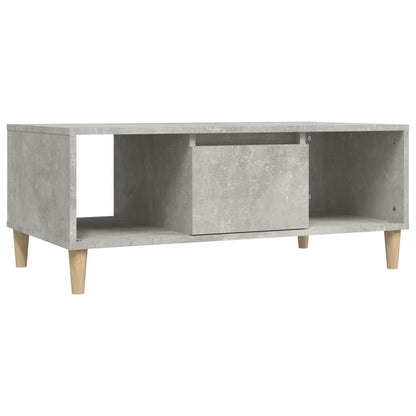 Tavolino Salotto Grigio Cemento 90x50x36,5 cm Legno Multistrato | homemem39