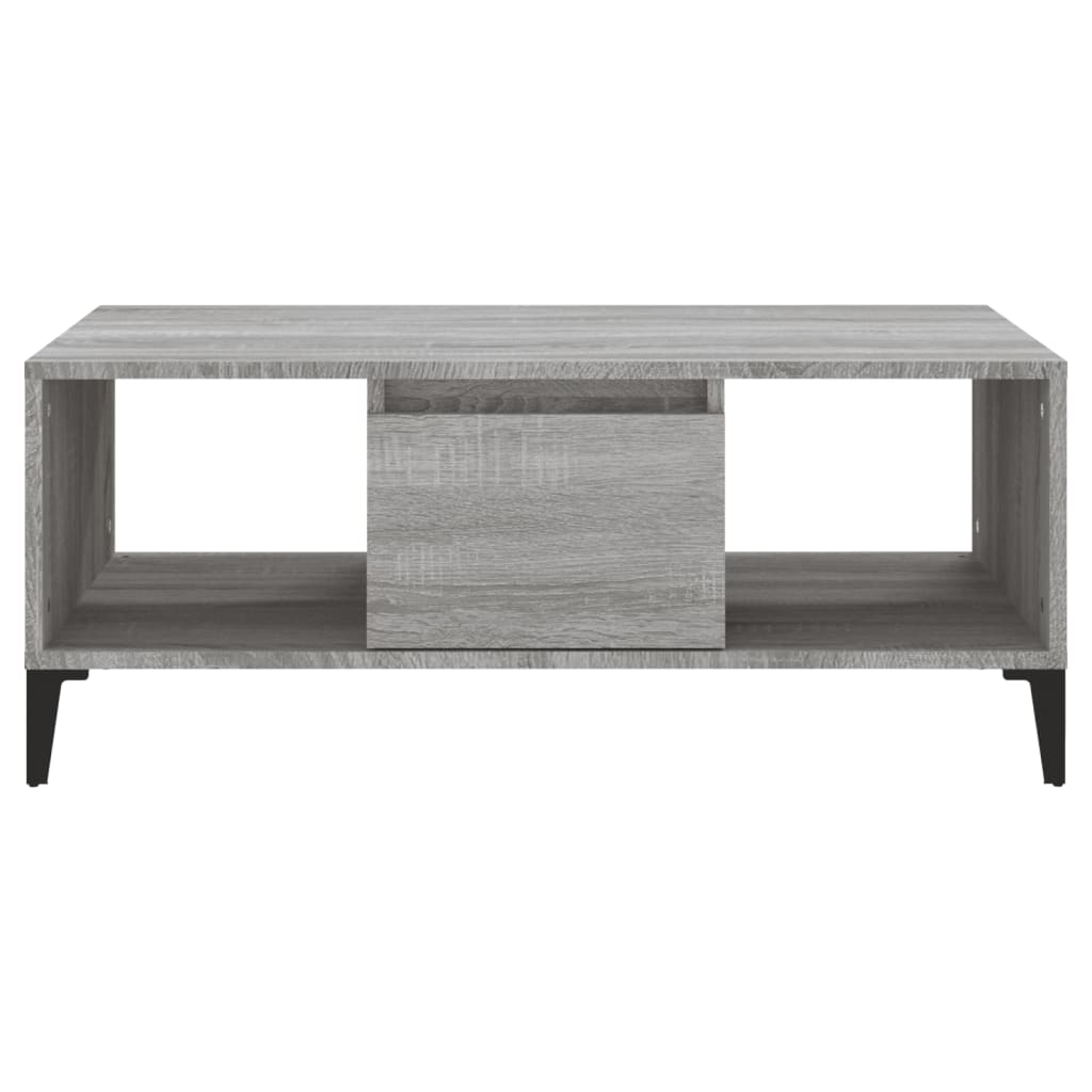 Tavolino Salotto Grigio Sonoma 90x50x36,5 cm Legno Multistrato | homemem39