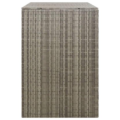 Copribidone Doppio Grigio 140x80x117 cm in Polyrattan