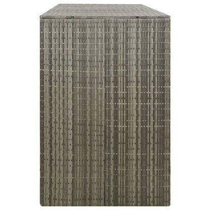 Copribidone Triplo Grigio 207x80x117 cm in Polyrattan | homemem39
