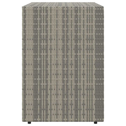 Mobile Portaoggetti da Giardino Grigio 100x55,5x80cm Polyrattan | homemem39