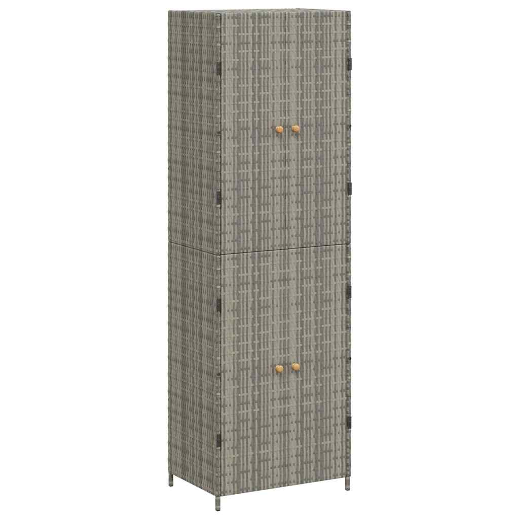 Armadietto Portaoggetti da Giardino 59x40x180 cm in Polyrattan