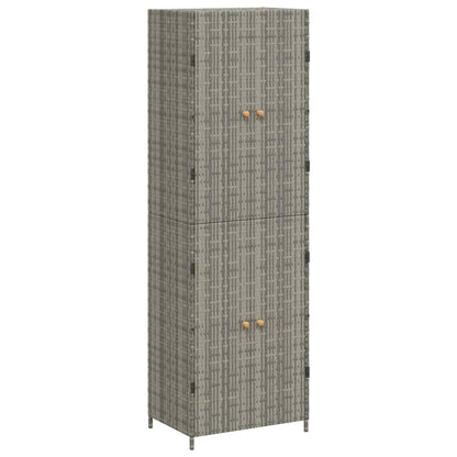 Armadietto Portaoggetti da Giardino 59x40x180 cm in Polyrattan