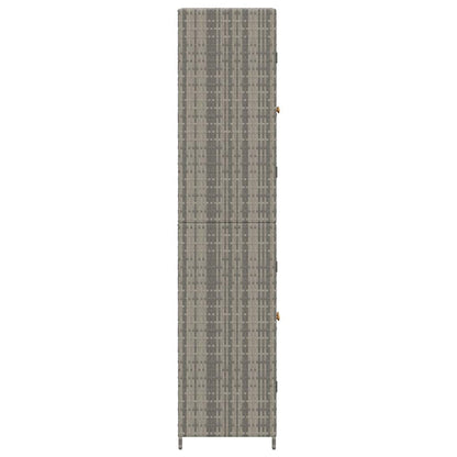 Armadietto Portaoggetti da Giardino 59x40x180 cm in Polyrattan | homemem39