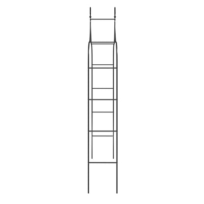 Archi da Giardino 2 pz Neri 120x38x260 cm Acciaio | homemem39