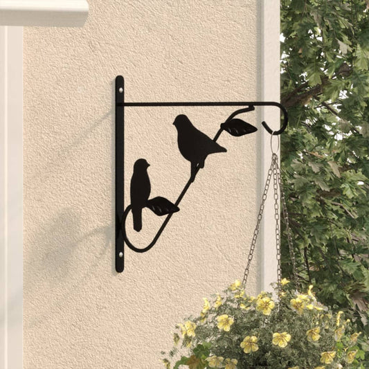 Ganci per Cesti Pensili 4 pz Neri in Acciaio | homemem39